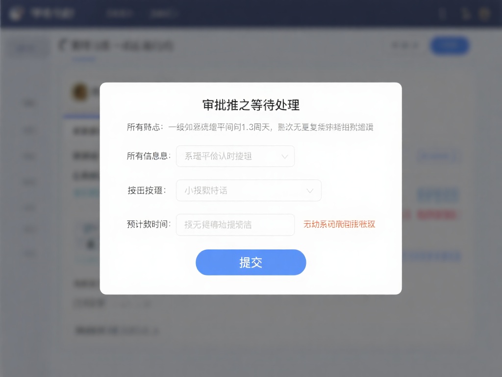 提交并等待处理：所有信息确认无误后点击“提交”按钮